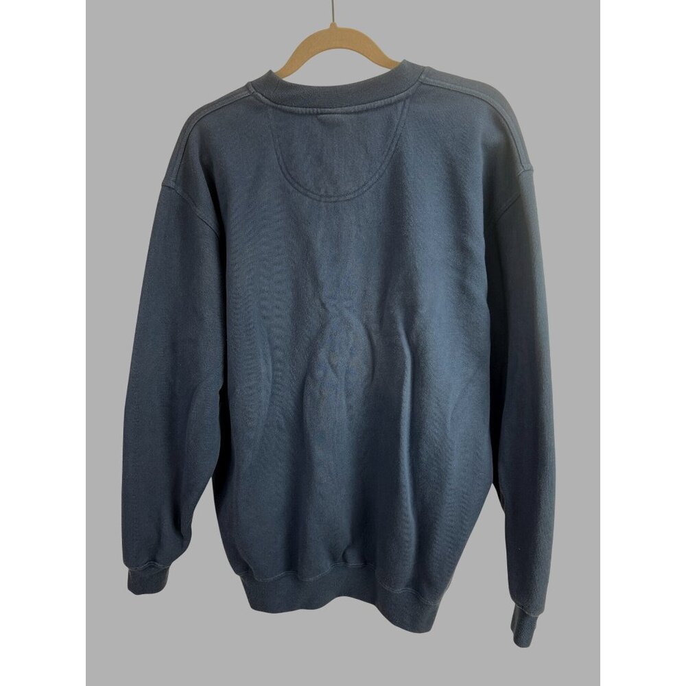VTG NFL Patriots Logo Blue Crewneck Sweatshirt Mens Sz XL Y2K - Picture 7 of 8